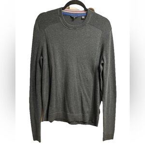 Ted Baker Men's Charcoal gray Crewneck pullover Sweater Sz 4 XL